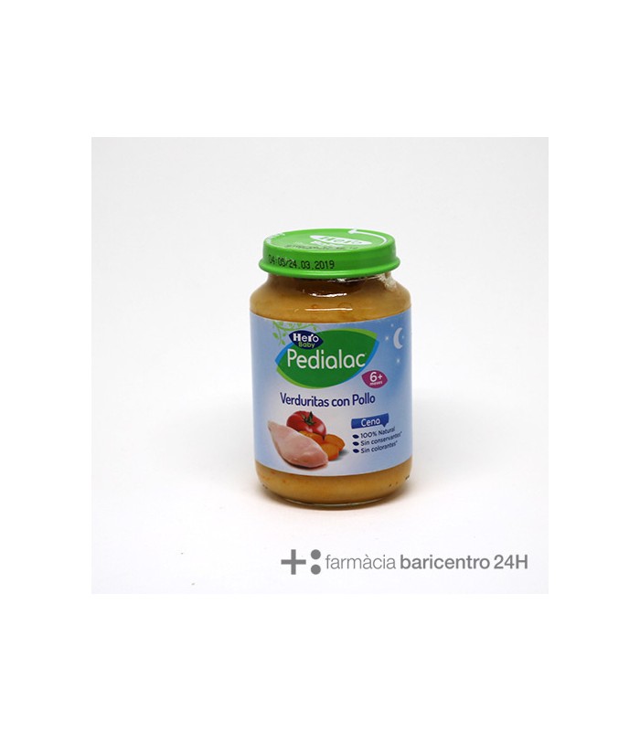 PEDIALAC CENA VERDURITAS TIERNAS CON POLLO 200G