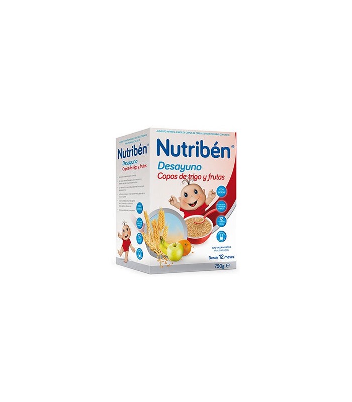 NUTRIBEN DESAYUNO PAPILLA DE TRIGO CON FRUTA 600