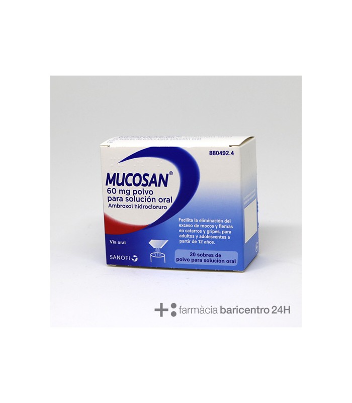 MUCOSAN 60 MG 20 SOBRES POLVO PARA SOL ORAL