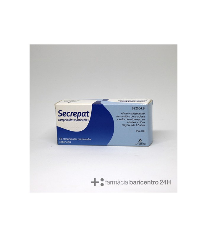 SECREPAT 50 COMPRIMIDOS MASTICABLES ANIS