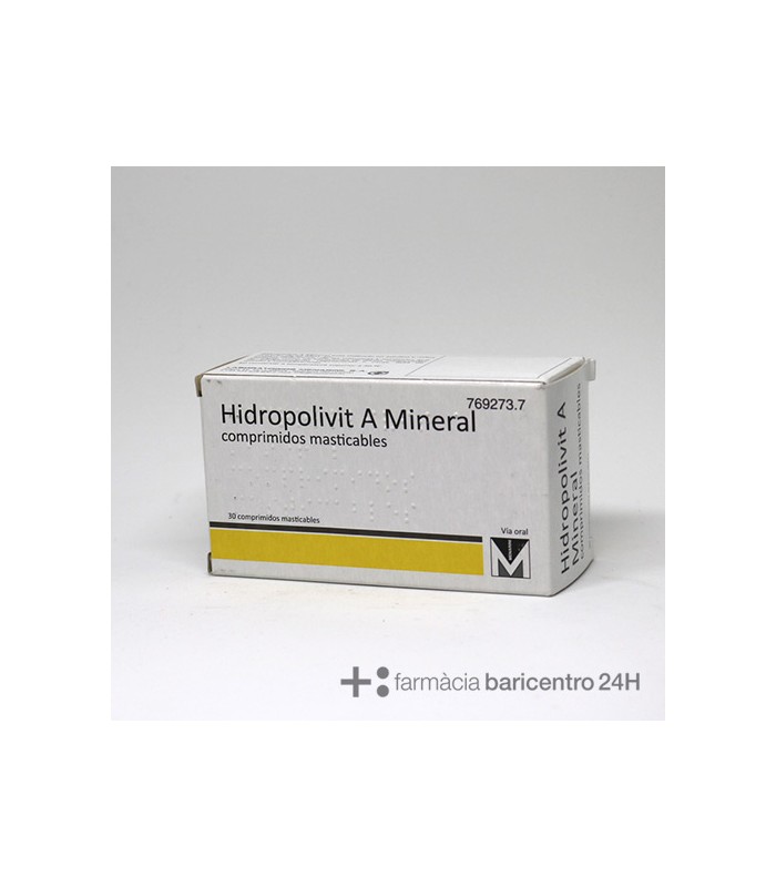 HIDROPOLIVIT A MINERAL 30 COMPRIMIDOS MASTICABLE