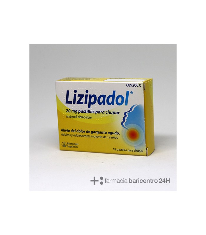 LIZIPADOL 20 MG 20 PASTILLAS PARA CHUPAR