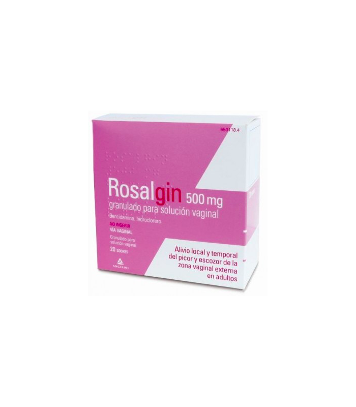 ROSALGIN 500 MG GRANULADO SOLUCION VAGINAL 20 SOBRES